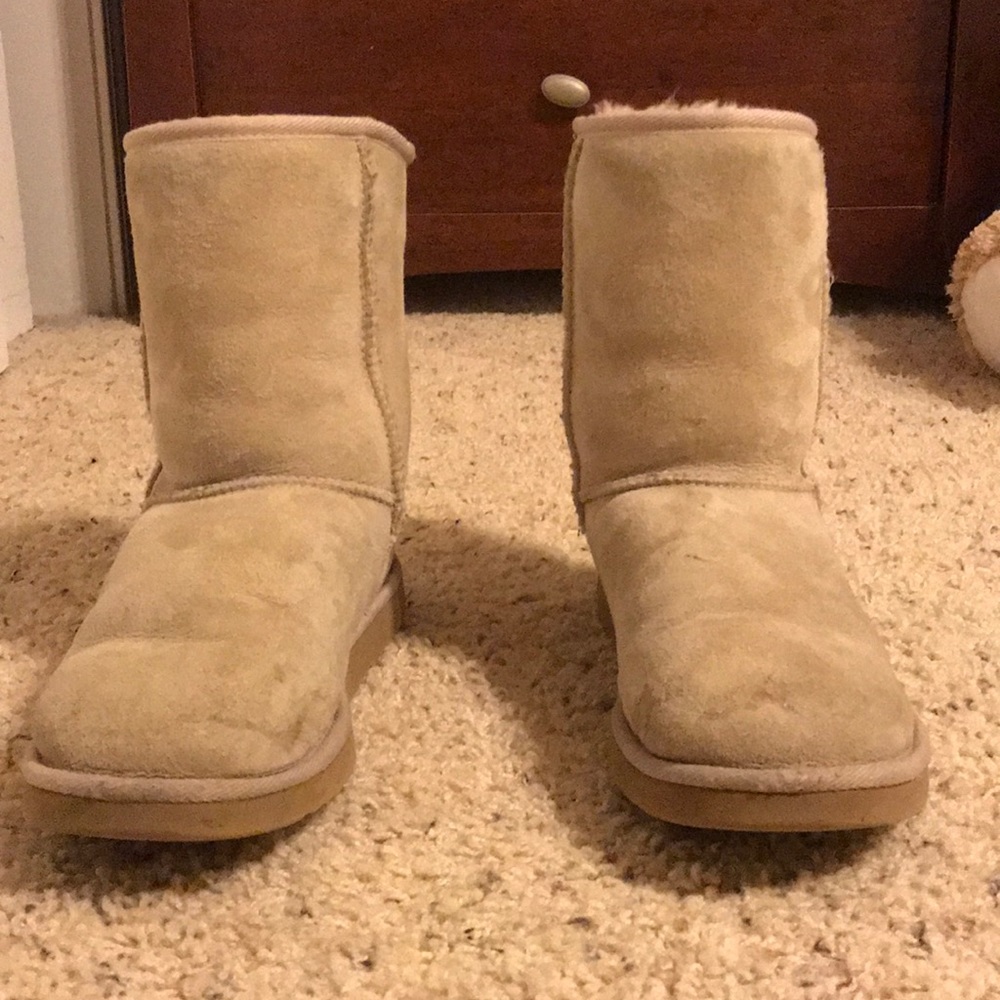 Sand color Ugg’s.